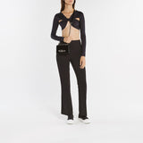 Deck Sneakers in Black Canvas