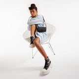 Tread Slick Sneakers in White Fabric