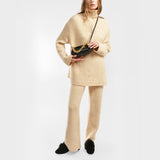 Foxy Slides in Black Suede Leather