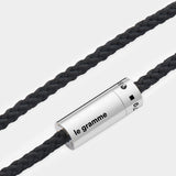 7G Nato Cable Bracelet - Le Gramme - Black - Silver