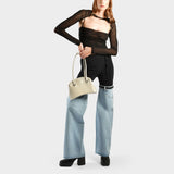 Platform Boots in Black Synthetic Leather