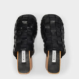 Arlene Clogs in Black Leather