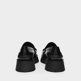 Carter Lug 45 Loafers in Black Leather