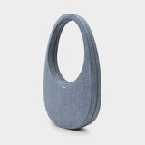 Denim Swipe Handbag - Coperni - Light Blue - Cotton