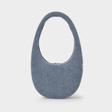 Denim Swipe Handbag - Coperni - Light Blue - Cotton
