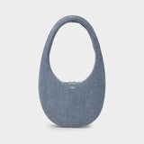 Denim Swipe Handbag - Coperni - Light Blue - Cotton