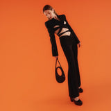 Mini Swipe Handbag - Coperni - Black - Leather