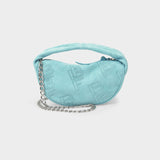 Baby Cush Bag in Blue Leather