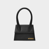 Le Chiquito Moyen Bag - Jacquemus - Black - Leather