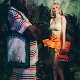 Les Creoles Raphia Earring - Jacquemus - Beige - Raphia