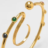 Medium Upside Down Earrings in Zircons