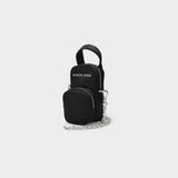 Parpaing Bag in Black Canvas