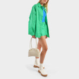 Circle Brot Bag in Beige Leather