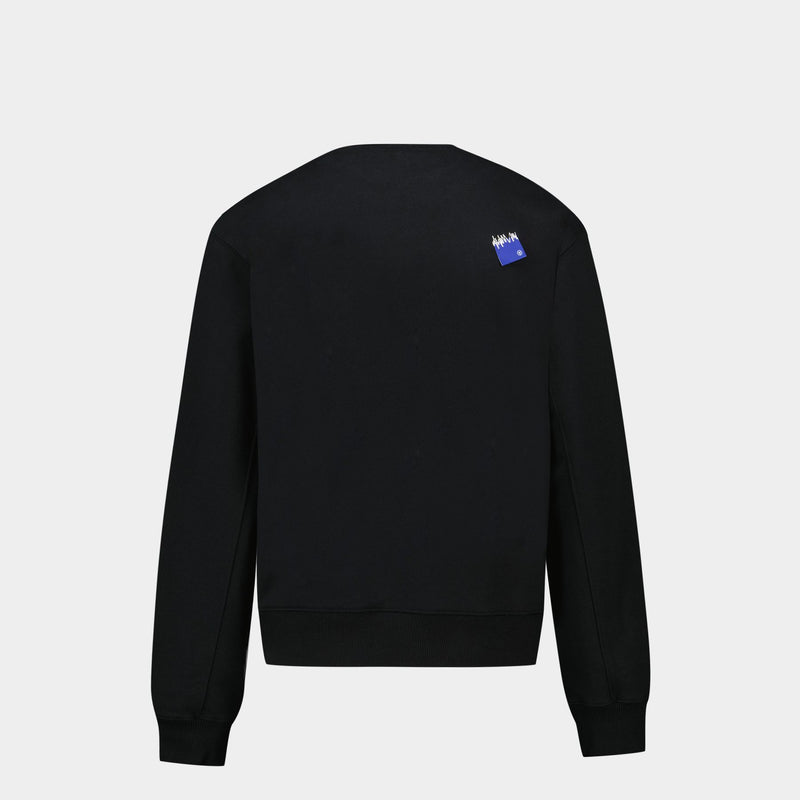 01 TRS Tag Sweatshirt - Ader Error - Cotton - Black