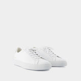 Retro Classic Sneakers - COMMON PROJECTS - Leather - White/Silver