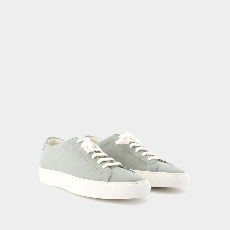 Contrast Achilles Sneakers - COMMON PROJECTS - Leather - Green