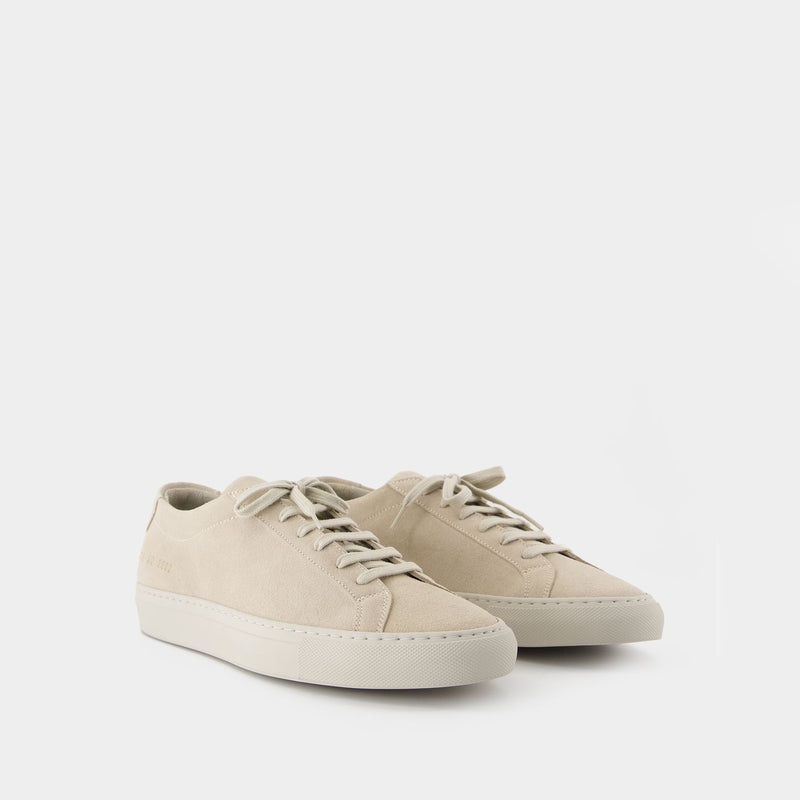 Achilles Tonal Suede Sneakers - COMMON PROJECTS - Leather - Beige