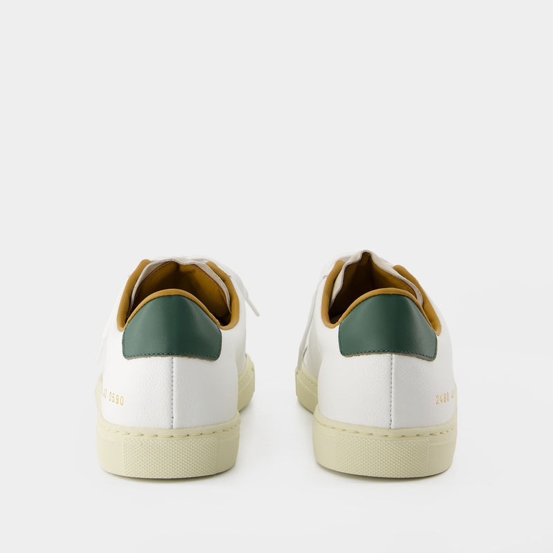 Retro Low Profile Sneakers - COMMON PROJECTS - Leather - White