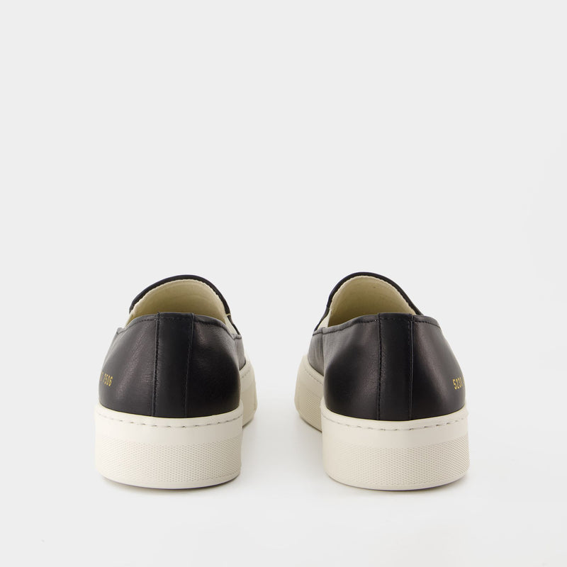 Slip On In Leather Sneakers - COMMON PROJECTS - Leather - Black