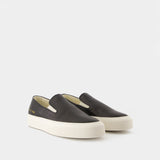 Slip On In Leather Sneakers - COMMON PROJECTS - Leather - Black