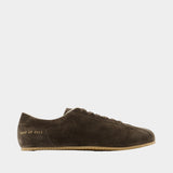 Driving Shoe Sneakers - COMMON PROJECTS - Leather - Khaki
