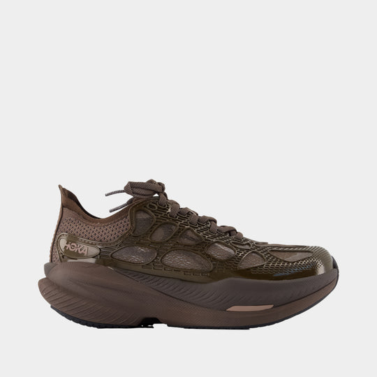 U Mach X Caged Sneakers - Hoka - Synthetic - Brown