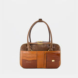 Boxyne Small W/pockets Purse - Marni - Leather - Brown