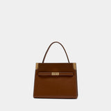 Lee Radziwill Small Double Bag - Tory Burch - Leather - Brown
