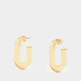 Earrings - Rabanne - Synthetic - Gold