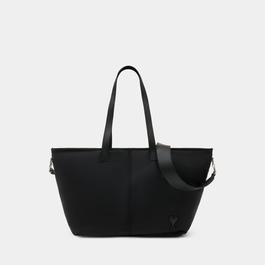 Marcel Small Shopper Bag - AMI Paris - Synthetic - Black