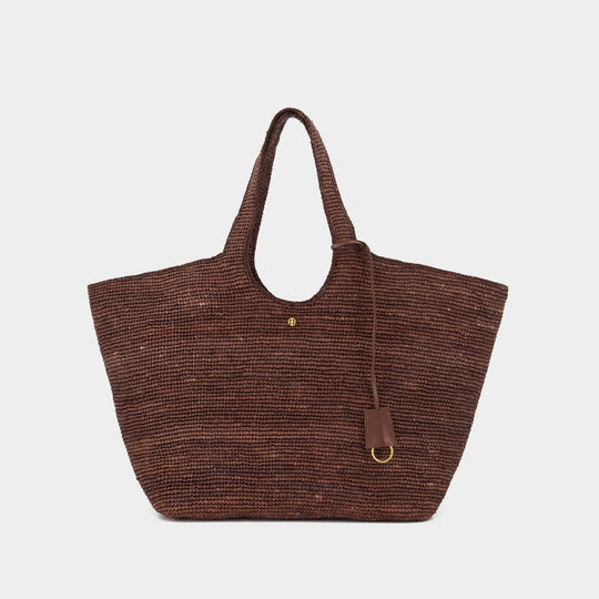 Lili Shoulder Bag - ANINE BING - Raffia - Brown