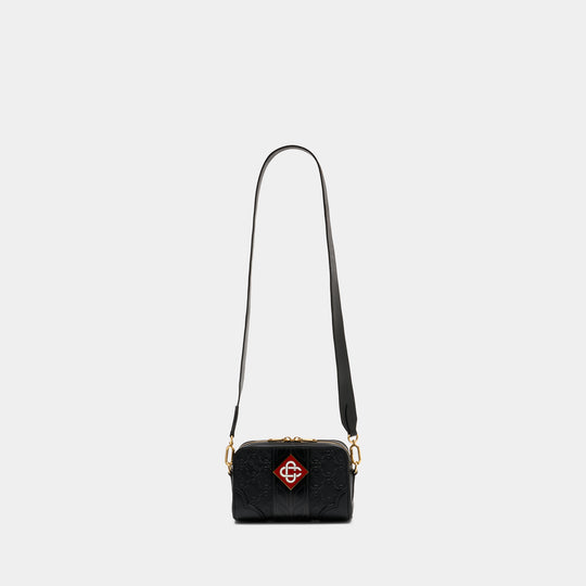 Monogram Crossbody - Casablanca - Leather - Black