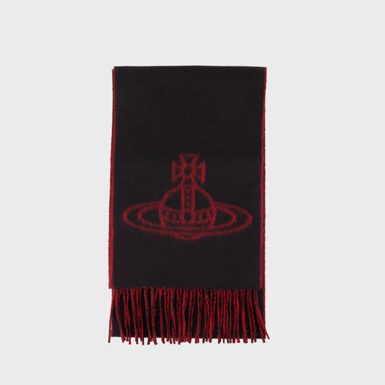 25x180 Scarf - Vivienne Westwood - Wool - Black