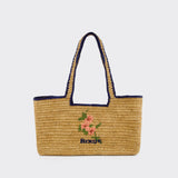Plagette Bag - Rouje - Raffia - Beige