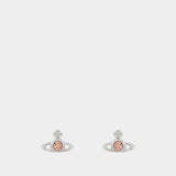Nano Solitaire Earrings - Vivienne Westwood - Metal - Silver