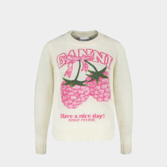 Sweat Graphic - Ganni - Wool - Multi