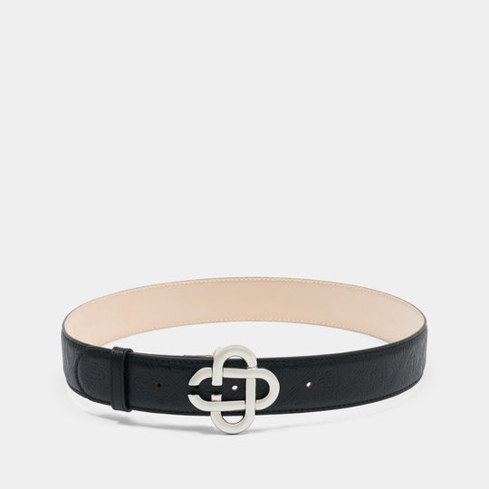 Monogram CC Belt - Casablanca - Leather - Black
