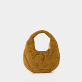 Bunny Knot Top Zip Shoulder Bag - Tory Burch - Leather - Brown