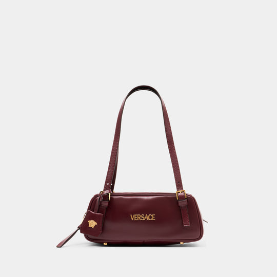 Shoulder Lamb Leather Bag - Versace - Leather - Burgundy