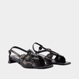 Cbarna Box Sandals - CECILIE BAHNSEN - Leather - Black