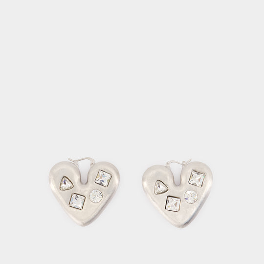 Les Boucles Coeur - Jacquemus - Metal - Silver