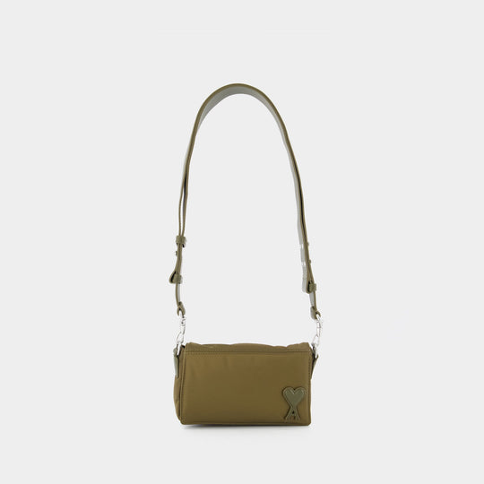 Marcel Lunch Box Crossbody - AMI Paris - Nylon - Brown