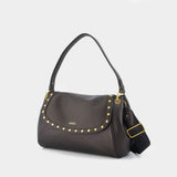 Chany M Shoulder Bag - Isabel Marant - Leather - Black