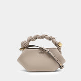 Bou Bag Mini Handbag - Ganni - Leather - Grey