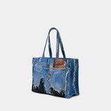 Shopper Bag - Acne Studios - Cotton - Blue