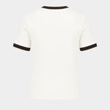 Sabond Ss 15318 T-Shirt - SAMSØE SAMSØE - Cotton - Ivory