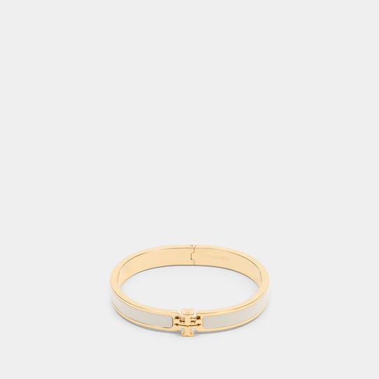 Medium Icon Enamel Bracelet - Tory Burch - Metal - Gold