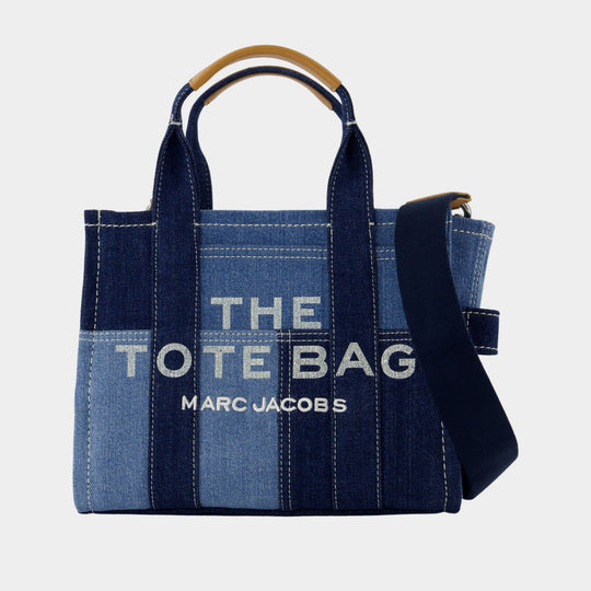 Mini Traveler Tote in Blue Denim Cotton