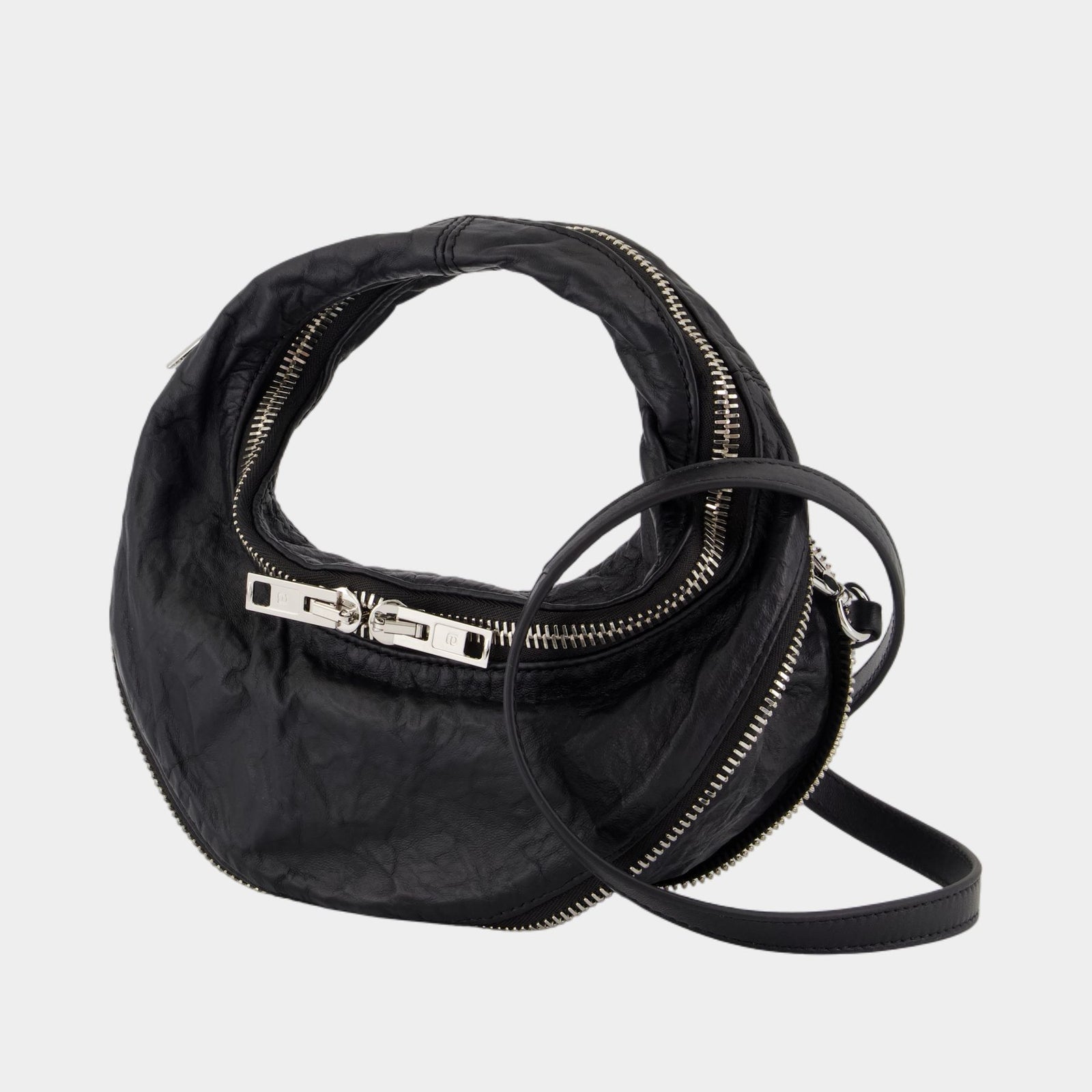 ショルダーバッグ・ポシェット Alexander Wang Twyst Mini Crossbody - Leather - Black Twyst Mini Crossbody - Alexander Wang - Leather - Black