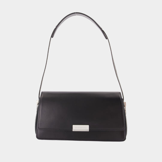 Siren Medium Flap Shoulder Bag - Alexander Wang - Leather - Black